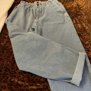 Universal Thread Blue and White Striped Pants